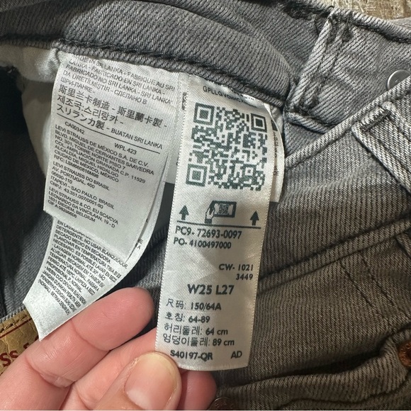 Levi's Gray Straight Leg Jeans - Picture 8 of 12